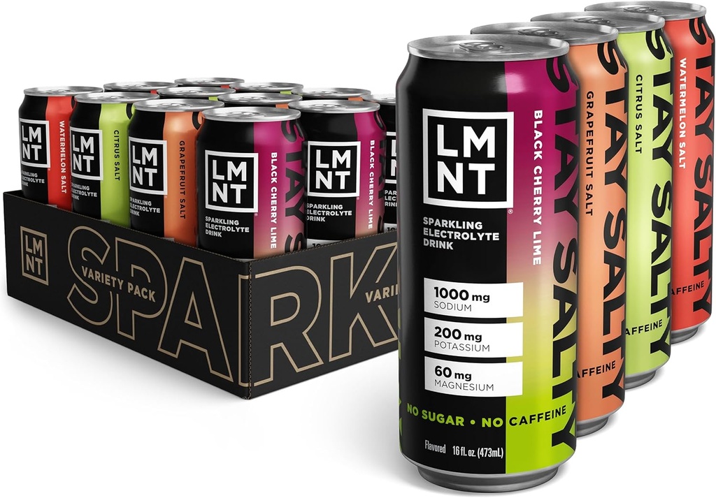 Drink LMNT Sparkling Electrolyte Drink - Variety Pack | 12-Count