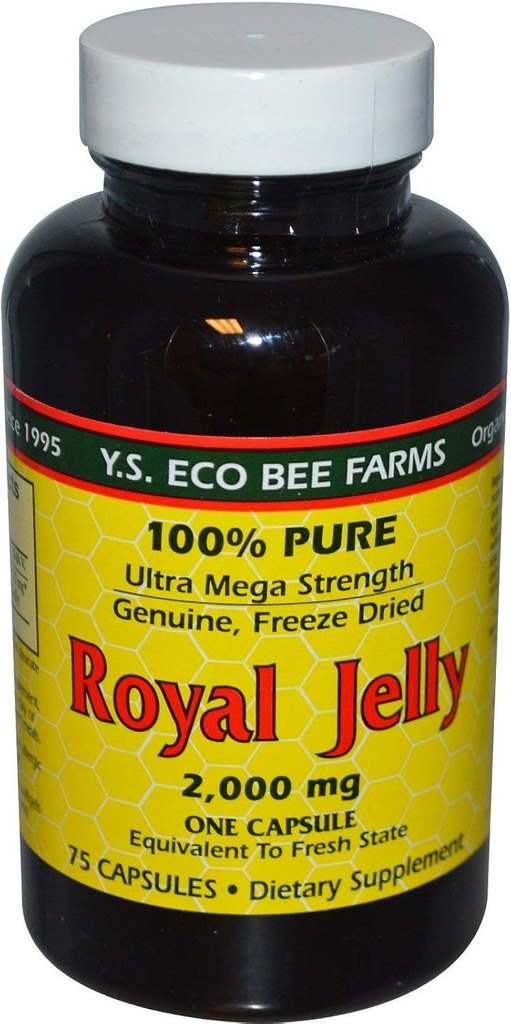 YS BEE Farms Royal Jelly 2000 Mg, 75 CT