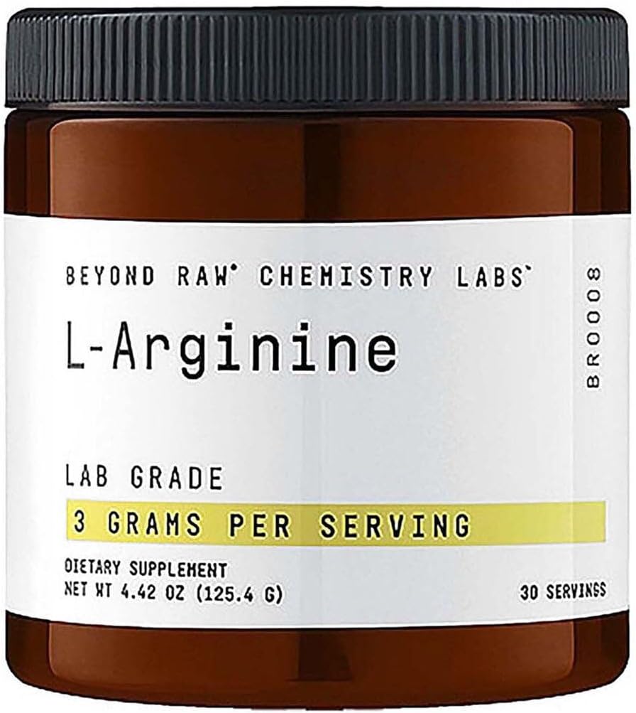 BEYOND RAW Chemistry Labs L-Arginine Powder, Fuels Exercise and Supports Recovery, 30 Servings