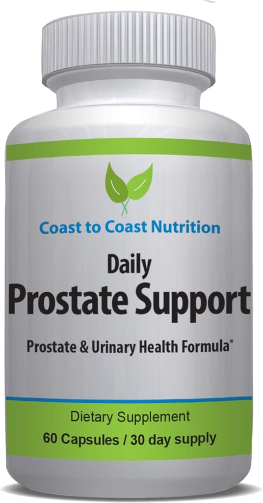 Daily Prostate Supplements for Men - Prostate Formula with Saw Palmetto, Beta Sitosterol, Zinc, Pygeum, and More - Mens Supplements to Target Enlarged Prostate and Frequent Urination - 60 Capsules