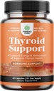 Pure Thyroid Support Supplement for Women - Thyroid Support for Weight Loss Mood and Natural Energy Pills - Wellness Supplement Women with Daily Vitamins
