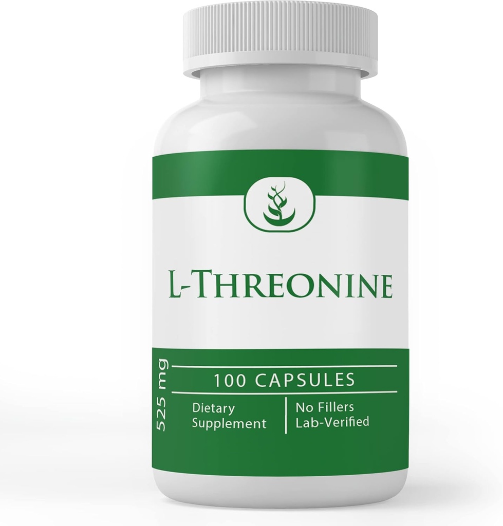 PURE ORIGINAL INGREDIENTS L-Threonine Capsules, (100 Capsules) Always Pure, No Additives Or Fillers, Lab Verified