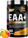 Nutrex Research EAA Hydration | EAAs + BCAA Powder | Muscle Recovery, Strength, Muscle Building, Endurance | 8G Essential Amino Acids + Electrolytes | 30 Servings It's Mango Time