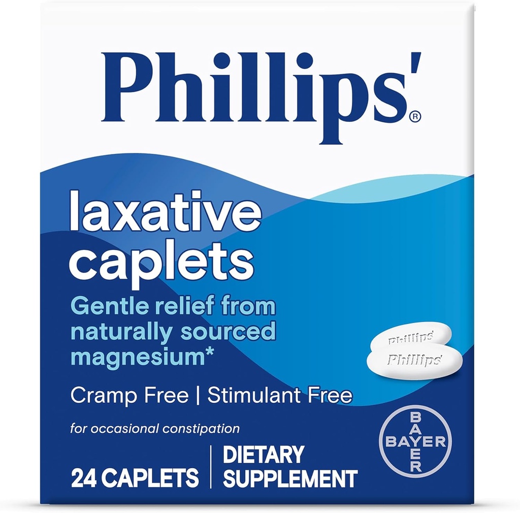 Phillips' Laxative Caplets (24-Count Box), Multi