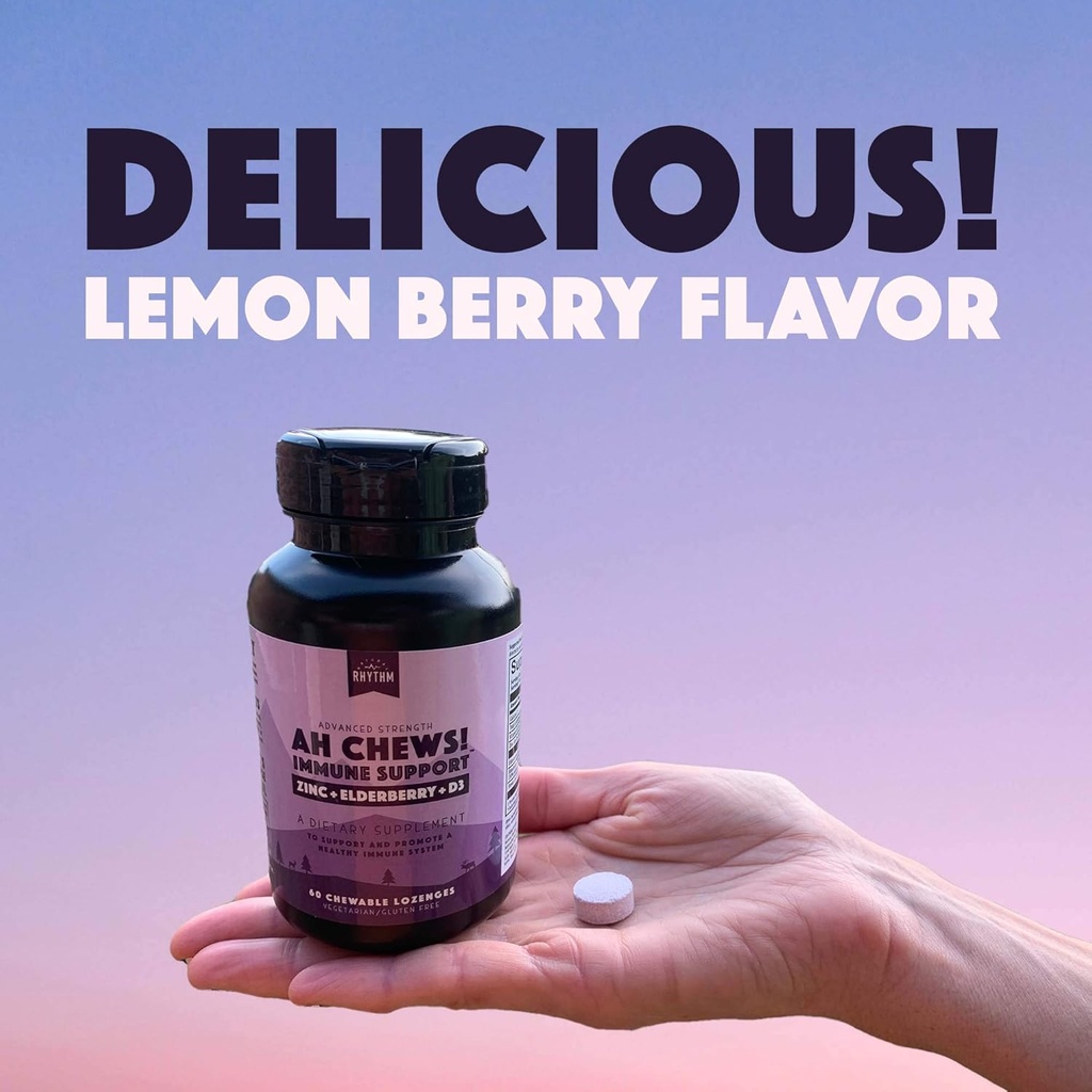 Natural Rhythm Magnesium Taurate 120 Capsules + Immune Booster Lozenges 60 Capsules Bundle