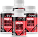 2400mg Fadogia Agrestis Tongkat Ali Supplements - Third Party Tested - 1400mg Fadogia Agrestis & 1000mg Tongkat Ali, Maximum Strength, Muscle Mass & Athletic Performance, 4 Packs