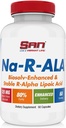 SAN’s Na-R-ALA - Stabilized R-Alpha Lipoic Acid 125mg per Serving [High Potency & Increased Absorption], 60 Capsules