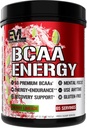 Evlution EVL BCAAs Amino Acids Powder - BCAA Energy Pre Workout Powder for Muscle Recovery Lean Growth and Endurance - Rehydrating Post Workout Recovery Drink with Natural Caffeine - Cherry Limeade