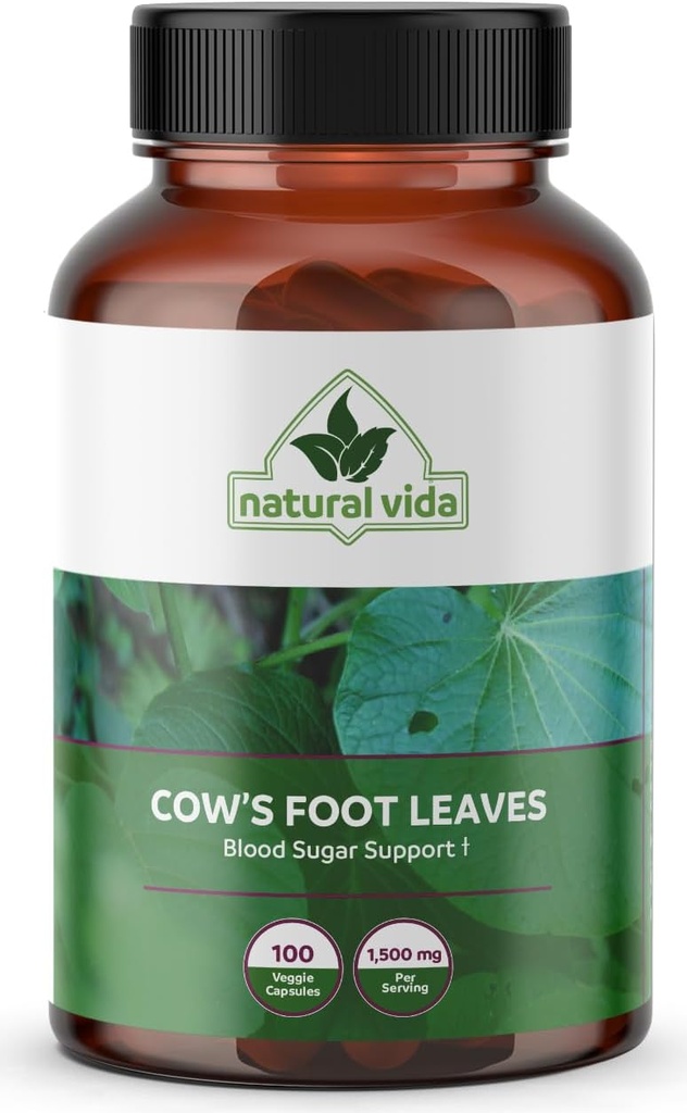 Pata de Vaca - Cow's Foot Leaves - 100 Veggie Capsules - 1,500mg Herbal Supplement Cows Foot