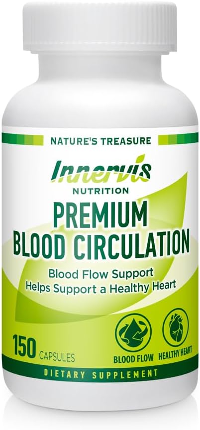 Supports Healthy Blood Flow & Heart Health – Zinc, Niacin, Moringa, Garlic, Ginseng, L-Arginine, L-Citrulline, 150 Veg Capsules