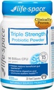 Life-Space Triple Strength Broad Spectrum Probiotic, 96 Billion CFU & 15 Diverse Strains, Advanced Formulated for Digestive Health & Immune Health, Probiotics for Women & Men - 30 Veg Capsules