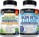 Advanced Strength Pre and Probiotics Supplement with Digestive Enzymes (1 Month Supply) Plus 15 Day Cleanse for Colon and Gut Health