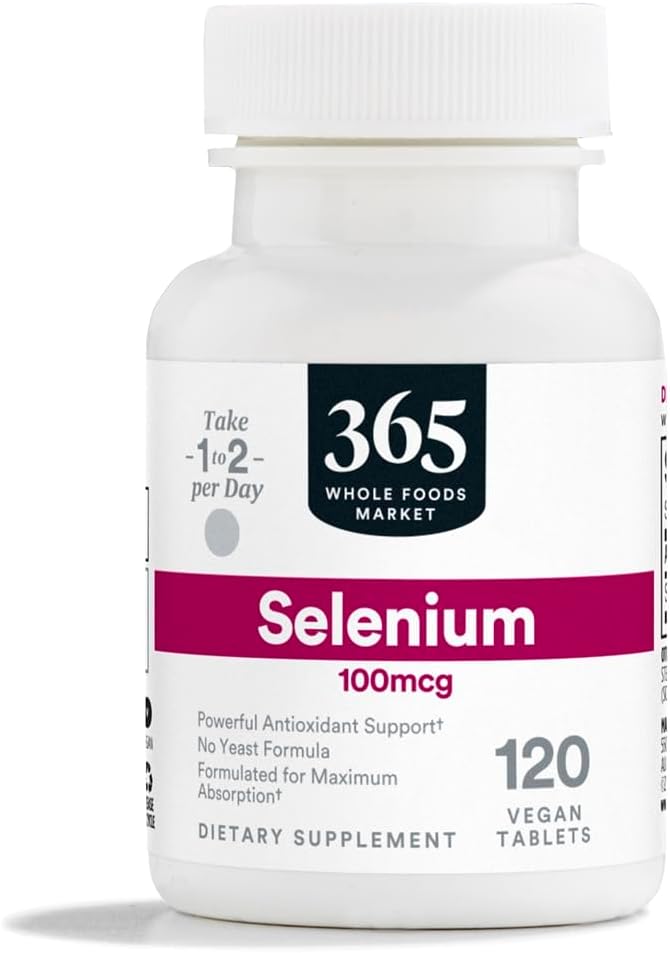 365 by Whole Foods Market, Selenium 100mcg, Vegan, 120 Tablets