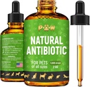 Dog Antibiotics for Infection, Coughs, UTIs, Allergies, Itching | Natural Antibiotics for Cats to Support Skin, Coat, & Digestion | for All Breeds & Ages | 2 oz