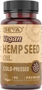 DEVA Vegan Virgin Hemp Seed Oil Capsules – Cold-Pressed, Unrefined, 90 Count