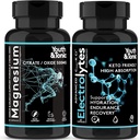 2pk| High Absorption Magnesium Complex + Electrolytes Pills - Mag Minerals Vitamins | Premium Magnesium Citrate Oxide Supplement for Leg Cramps Sore Muscle Bone Support Endurance Recovery Nerve Health