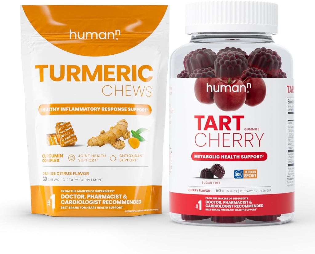 Humann Turmeric Chews & Tart Cherry Gummies