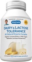ANDREW LESSMAN Dairy and Lactose Tolerance 120 Capsules - Enhances Natural Digestion of Dairy and Lactose. Mild, Powerful, All-Natural Enzymes Help Avoid GI Discomforts in Digestion. No Additives