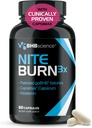 Night Burn Keto BHB Exogenous Ketones Supplement - Real Ketones Keto Diet Pills with Patented goBHB Capsimax and Melatonin for Body Sculpting (60 Count (Pack of 1), Nite)