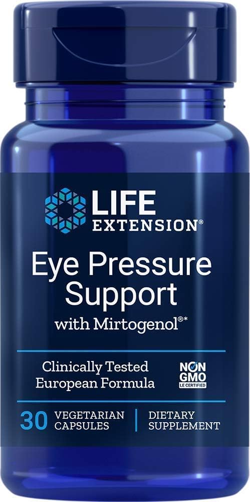 Life Extension Eye Pressure Support with Mirtogenol 30 Vcaps (Pack of 2)