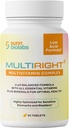 MULTIRIGHT | Low Acid MULTIVITAMIN | Bladder-Friendly | 14 Vitamins & 14 Minerals |, pH Balanced | Easy on Digestion-Less Acidic | Buffered Vitamin C | 90 Tablets