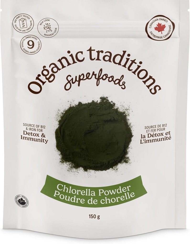 Organic Traditions Organic Powder, Chlorella, 5.3 Ounce by Organic Traditions