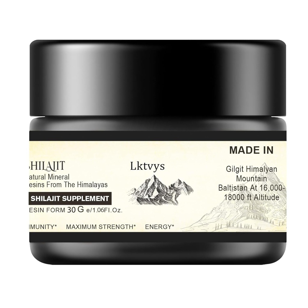 Shilajit Himalayan, Shilajit Resin Supplement with Fulvic Acid & Over 85 Minerals, Supports Energy & Vitality, Pure Natural Resin for Daily Use