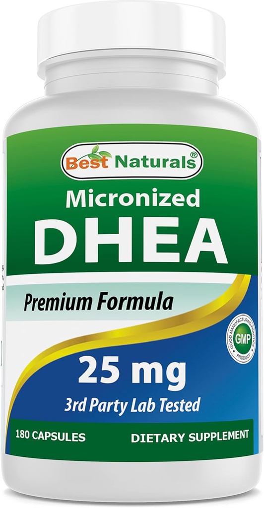 Best Naturals, Micronized DHEA 25 mg 180 Capsules