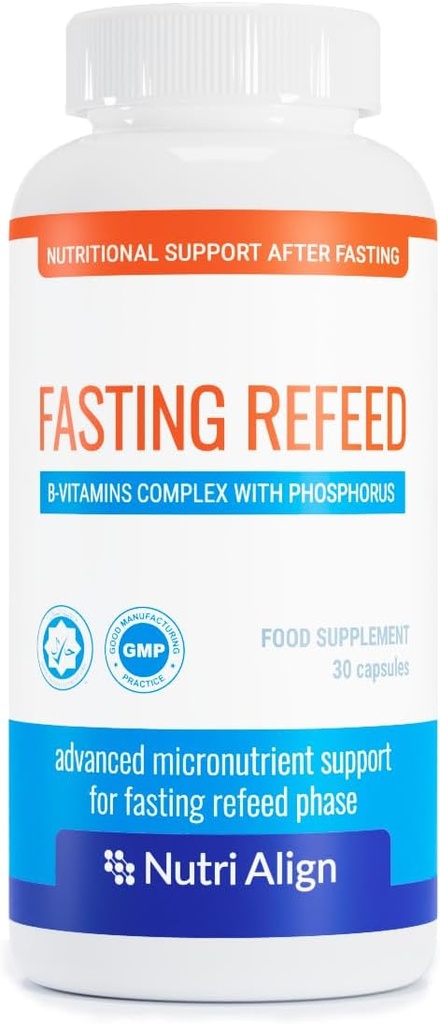 Nutri-Align Fasting Refeed Multivitamin | 30 Fasting Multi Vitamin Capsules | Multivitamin for Men & Women | Vitamin B Complex, Phosphorus & Vitamin D & C Fasting Multivitamins | Gluten Free