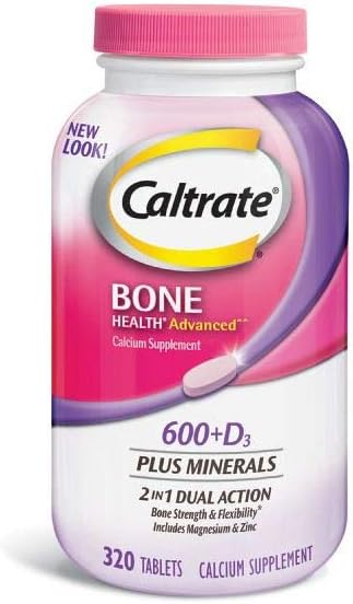 Caltrate 600mg + D3 with Minerals, 320 Count