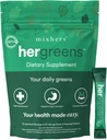 MIXHERS Hergreens - Greens & Veggie Powder - Made from Whole Foods - with Digestive Enzymes & Kale - Nutrition Designed for Women - Support Heart & Liver - 15 Drink Packets - Apples & Pomegranate
