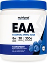 Nutricost EAA Powder 30 Servings (Blue Raspberry) - Essential Amino Acids - Non-GMO, Gluten Free, Vegetarian Friendly