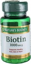 Nature's Bounty Biotin 1000 mcg Vitamin Supplement Tablets 100 ea (Pack of 2)