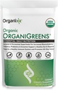 Organixx Greens Superfood Powder with Probiotic Digestive Enzymes, Gluten Free, Vegan, Daily Super Greens Powder Supplement Drink Mix for Gut Health, Immune Support & Energy, Organic, Non GMO, 10 oz