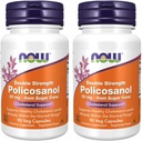 NOW Foods Policosanol Double Strength, 90 Vegetable Capsule (Pack of 2)