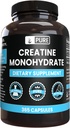 PURE ORIGINAL INGREDIENTS Creatine Monohydrate (365 Capsules) No Magnesium Or Rice Fillers, Always Pure, Lab Verified