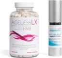 AgelessLX Supplement Capsule for Women with HMB Hydrasilk Eye Cream Bundle