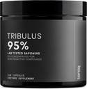 Toniiq Tribulus Terrestris for Men - Ultra High Potency 25:1 Extract with 95% Saponins - 1300mg Pure & Concentrated Formula - Third-Party Lab Tested for Purity & Quality - 240 Capsules
