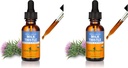 Herb Pharm Milk Thistle Seed Liquid Extract for Liver Function Support - 1 Ounce (Pack of 2)