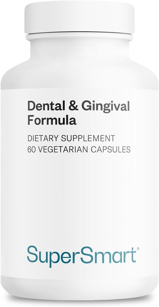 SuperSmart - Dental & Gingival Formula (Patented) - Oral Care Supplement - with TEES-10 | Non-GMO & Vegan - 60 Vegetarian Capsules