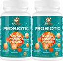 Probiotics for Women & Men - 300 Billion CFU, 24 Strains Probiotic + 15 Organic Herbs Prebiotics Blend, for Overall Digestive Gut Health, Immune, Constipation & Bloating, Shelf Stable - 4 Month Supply