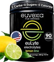 Dr Ekberg euLyte Instant Hydration Electrolytes Powder Zero Sugar Carb Calorie Lemon Lime Drink Mix • 80+ Minerals Magnesium Potassium Calcium Trace Minerals • Fasting Keto Stevia • 90 Servings