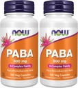 NOW Supplements, PABA (para-Aminobenzoic Acid) 500 mg, B-Complex Family, 100 Capsules (Pack of 2)