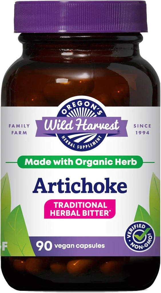 Oregon's Wild Harvest Artichoke Organic Herbal Supplement, 90 Count