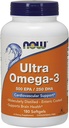 Now Foods Ultra Omega-3 Fish Oil 500 EPA 250 DHA 180 Softgels