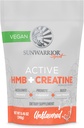Sunwarrior Creatine HMB Monohydrate Powder Muscle Recovery, 240g PreWorkout Supplement for Men & Women, Creatine Micronized Leucine Recovery Supplement Unflavored 30 Servings