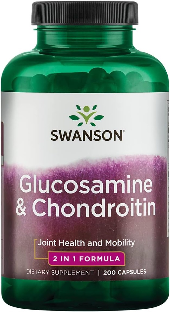Swanson Glucosamine & Chondroitin Combo 500/250 Milligrams 200 Capsules