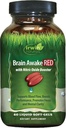 Irwin Naturals Brain Awake RED with Nitric Oxide Booster - 60 Liquid Soft-Gel - Support Brain Health & Optimize Performance - 20 Total Servings