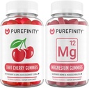 PUREFINITY Tart Cherry and Magnesium Gummies Bundle (Uric Acid Flush & Cleanse with Magnesium Support)