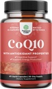 CoQ10 200mg per Serving Liquid Capsules Supplement - High Absorption Coenzyme Q10 200mg per Serving Heart Health and Potent Energy Support - Co Q10 Supplement for Fertility and Immune System Support